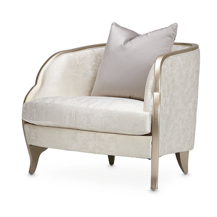 AICO Malibu Crest Chair in Chardonnay - Furniture Land (Milwaukee, WI)