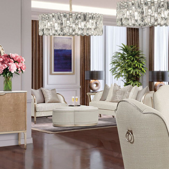 AICO Malibu Crest Chair & A Half in Chardonnay - Furniture Land (Milwaukee, WI)