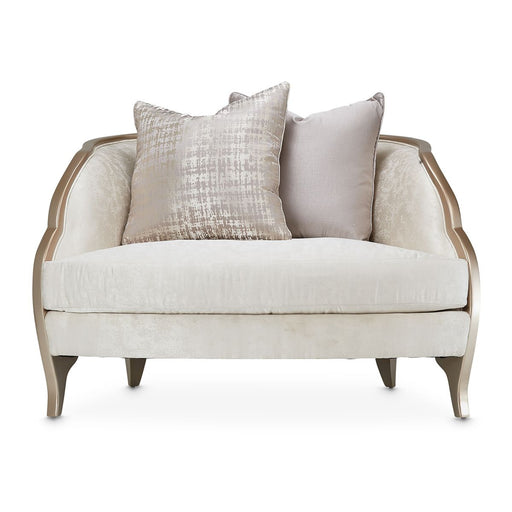 AICO Malibu Crest Chair & A Half in Chardonnay - Furniture Land (Milwaukee, WI)