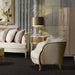 AICO Malibu Crest Chair & A Half in Chardonnay - Furniture Land (Milwaukee, WI)