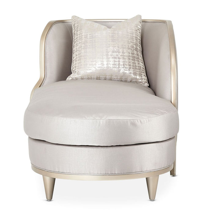 AICO Malibu Crest Chaise in Chardonnay - Furniture Land (Milwaukee, WI)