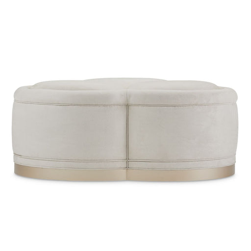 AICO Malibu Crest Cocktail Ottoman in Chardonnay - Furniture Land (Milwaukee, WI)