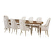 AICO Villa Cherie 4 Leg Oval Dining Table in Hazelnut - Furniture Land (Milwaukee, WI)