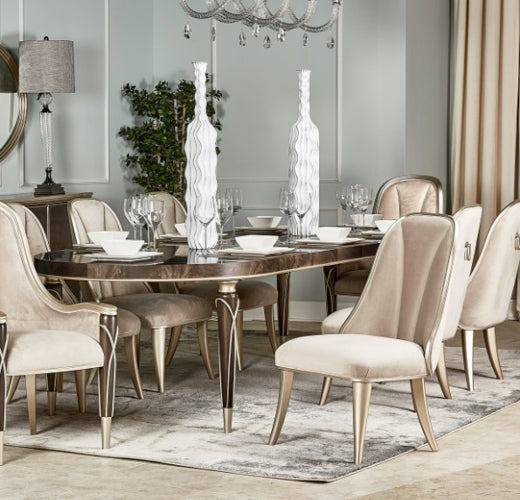 AICO Villa Cherie Side Chair in Hazelnut - Furniture Land (Milwaukee, WI)