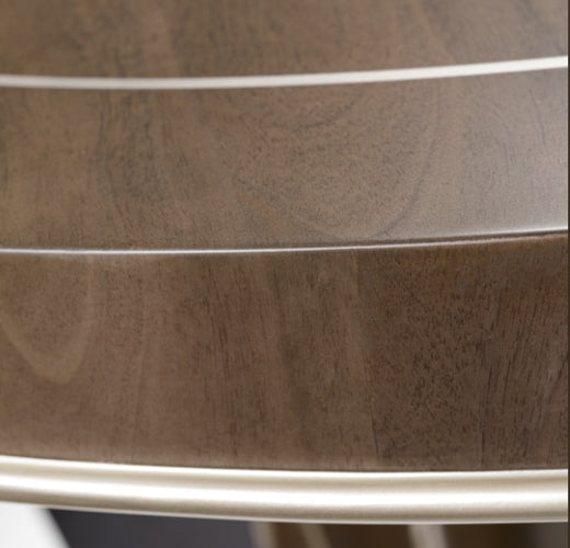 AICO Villa Cherie Round Dining Table in Hazelnut - Furniture Land (Milwaukee, WI)