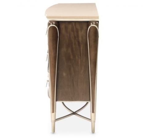 AICO Villa Cherie Dresser in Hazelnut - Furniture Land (Milwaukee, WI)