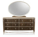 AICO Villa Cherie Dresser Mirror in Hazelnut - Furniture Land (Milwaukee, WI)