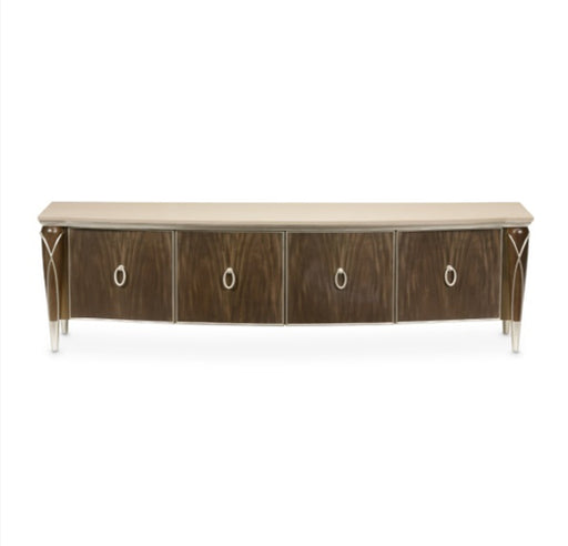 AICO Villa Cherie Media Cabinet in Hazelnut - Furniture Land (Milwaukee, WI)