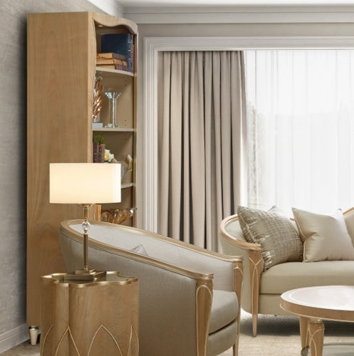 AICO Villa Cherie Bookcase in Caramel - Furniture Land (Milwaukee, WI)