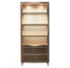AICO Villa Cherie Bookcase in Hazelnut - Furniture Land (Milwaukee, WI)