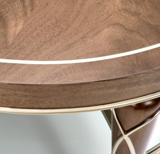 AICO Villa Cherie Oval Cocktail Table in Hazelnut - Furniture Land (Milwaukee, WI)