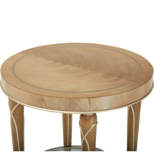 AICO Villa Cherie End Table in Caramel - Furniture Land (Milwaukee, WI)
