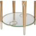 AICO Villa Cherie End Table in Caramel - Furniture Land (Milwaukee, WI)