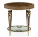 AICO Villa Cherie End Table in Hazelnut - Furniture Land (Milwaukee, WI)