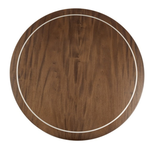 AICO Villa Cherie End Table in Hazelnut - Furniture Land (Milwaukee, WI)