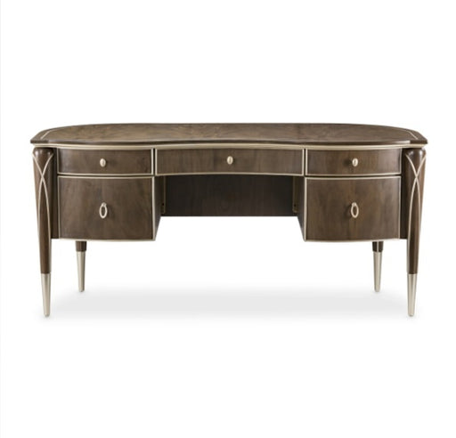AICO Villa Cherie Desk in Hazelnut - Furniture Land (Milwaukee, WI)