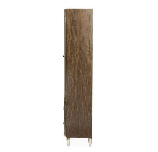 AICO Villa Cherie Display Cabinet in Hazelnut - Furniture Land (Milwaukee, WI)