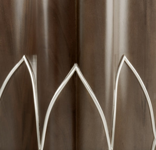 AICO Villa Cherie Chairside Table in Hazelnut - Furniture Land (Milwaukee, WI)
