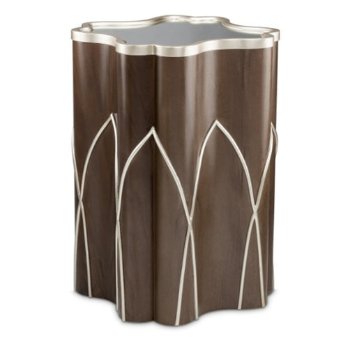 AICO Villa Cherie Chairside Table in Hazelnut - Furniture Land (Milwaukee, WI)