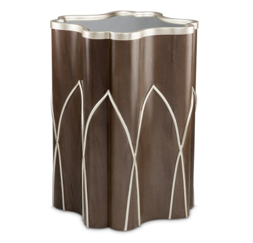 AICO Villa Cherie Chairside Table in Hazelnut - Furniture Land (Milwaukee, WI)