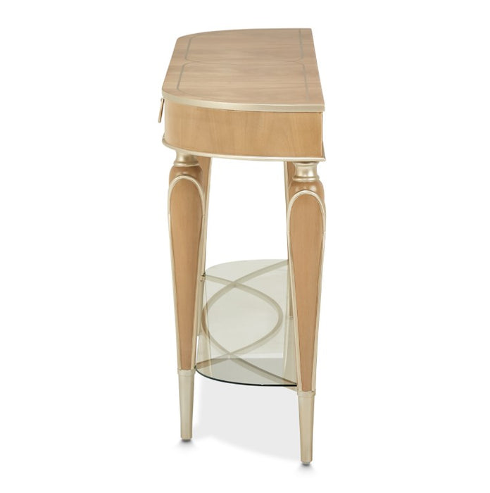 AICO Villa Cherie Console Table in Caramel - Furniture Land (Milwaukee, WI)