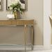 AICO Villa Cherie Console Table in Caramel - Furniture Land (Milwaukee, WI)