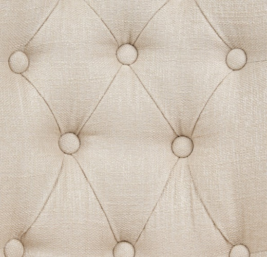 AICO Villa Cherie Tufted Vanity Chair in Hazelnut - Furniture Land (Milwaukee, WI)