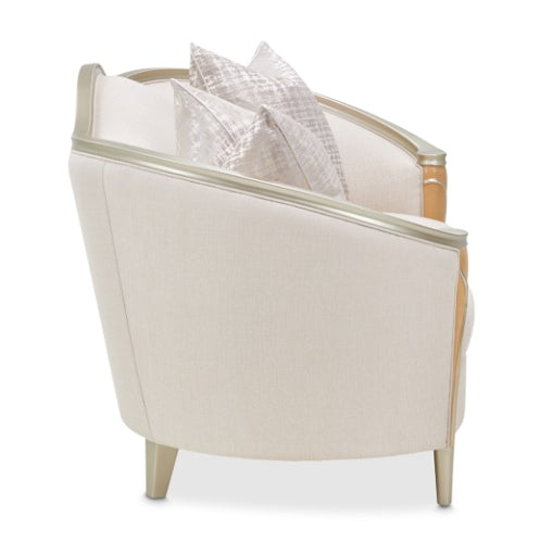 AICO Villa Cherie Loveseat in Caramel - Furniture Land (Milwaukee, WI)