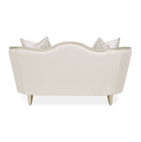 AICO Villa Cherie Loveseat in Caramel - Furniture Land (Milwaukee, WI)