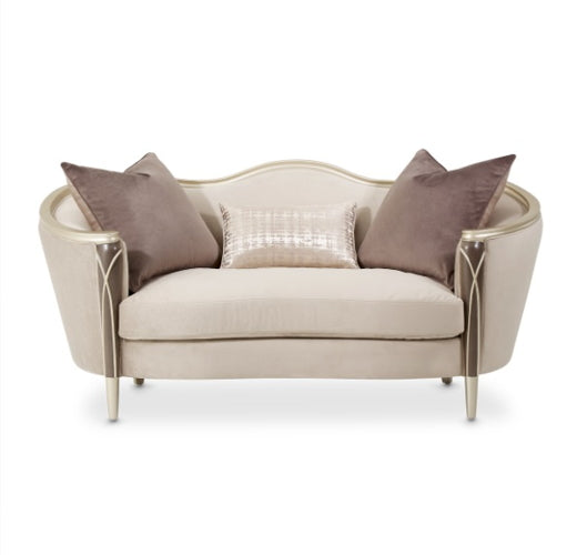 AICO Villa Cherie Loveseat in Hazelnut - Furniture Land (Milwaukee, WI)