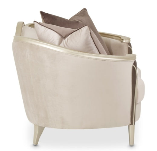 AICO Villa Cherie Loveseat in Hazelnut - Furniture Land (Milwaukee, WI)