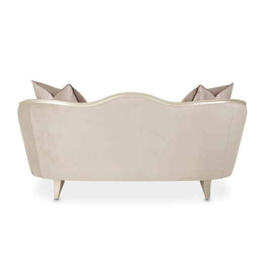 AICO Villa Cherie Loveseat in Hazelnut - Furniture Land (Milwaukee, WI)