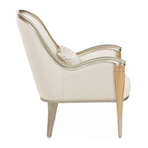 AICO Villa Cherie Accent Chair in Caramel - Furniture Land (Milwaukee, WI)