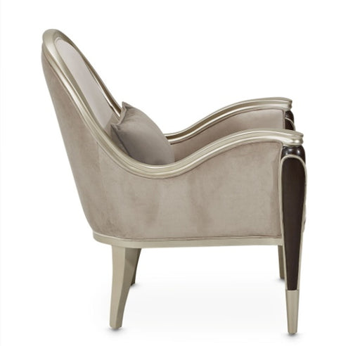 AICO Villa Cherie Accent Chair in Hazelnut - Furniture Land (Milwaukee, WI)
