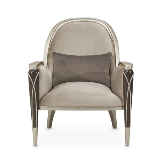 AICO Villa Cherie Accent Chair in Hazelnut - Furniture Land (Milwaukee, WI)