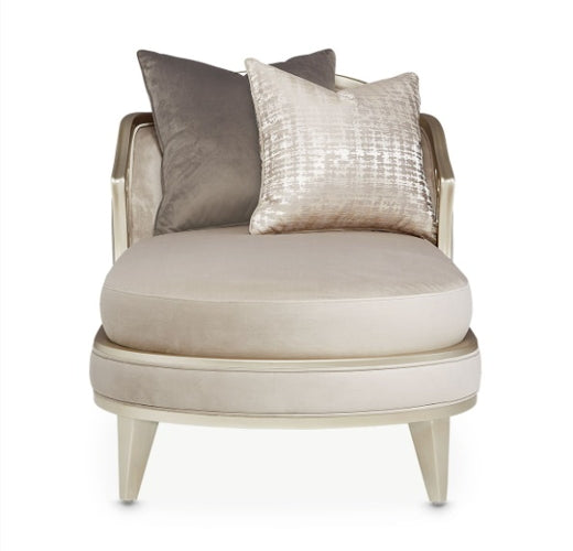 AICO Villa Cherie Chaise in Hazelnut - Furniture Land (Milwaukee, WI)