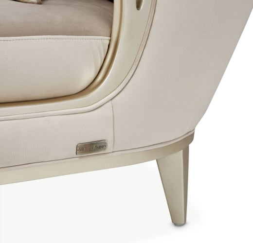 AICO Villa Cherie Chaise in Hazelnut - Furniture Land (Milwaukee, WI)