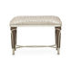 AICO Villa Cherie Ottoman in Hazelnut - Furniture Land (Milwaukee, WI)