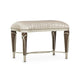 AICO Villa Cherie Ottoman in Hazelnut - Furniture Land (Milwaukee, WI)
