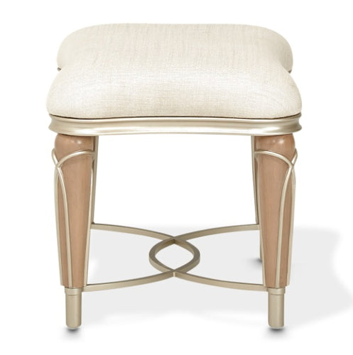 AICO Villa Cherie Ottoman in Caramel - Furniture Land (Milwaukee, WI)