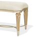 AICO Villa Cherie Ottoman in Caramel - Furniture Land (Milwaukee, WI)