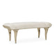 AICO Villa Cherie Tufted Bed Bench in Hazelnut - Furniture Land (Milwaukee, WI)