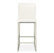 AICO Furniture State St.Counter Height Chair in Glossy White - Furniture Land (Milwaukee, WI)