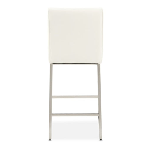 AICO Furniture State St.Counter Height Chair in Glossy White - Furniture Land (Milwaukee, WI)