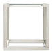 AICO Furniture State St. Square End Table in Stainless Steel - Furniture Land (Milwaukee, WI)