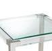 AICO Furniture State St. Square End Table in Stainless Steel - Furniture Land (Milwaukee, WI)