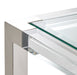 AICO Furniture State St. Square End Table in Stainless Steel - Furniture Land (Milwaukee, WI)
