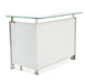 AICO Furniture State St. Bar Table in Glossy White - Furniture Land (Milwaukee, WI)