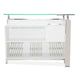 AICO Furniture State St. Bar Table in Glossy White - Furniture Land (Milwaukee, WI)
