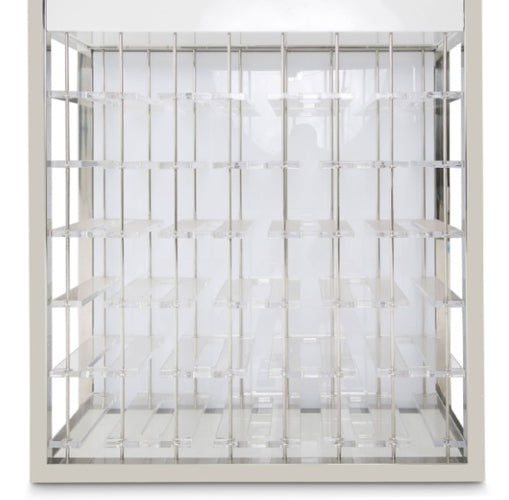 AICO Furniture State St. Wall Bar in Glossy White - Furniture Land (Milwaukee, WI)